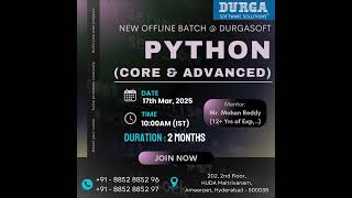 🚀 Python (Core & Advanced) - New Offline Batch | Learn Python from Scratch! | Enroll Now!