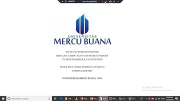 Simulasi Motor Reverse Forward menggunakan CX Programmer dan CX Designer