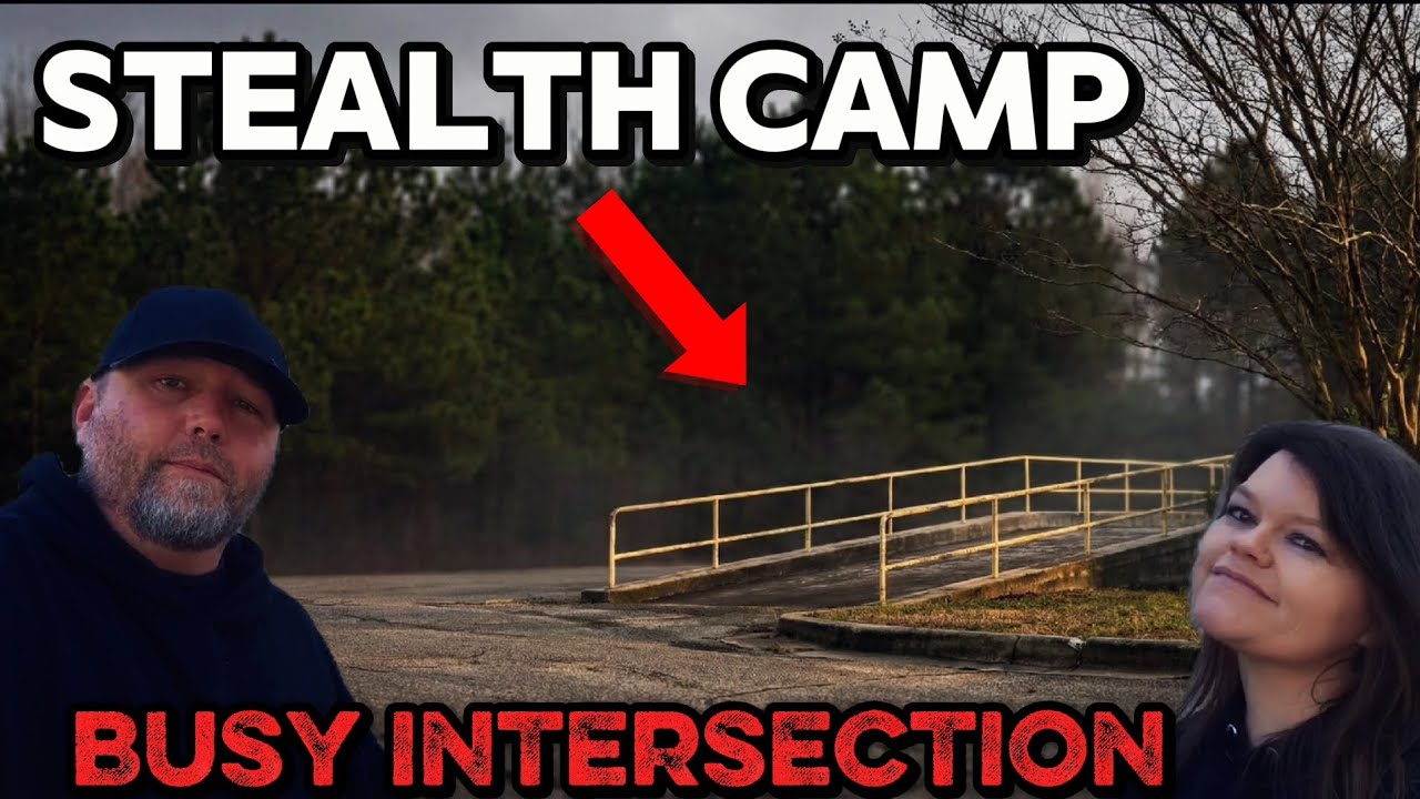 Stealth Camping at a busy intersection! 