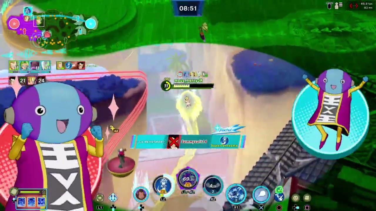 DRAGON BALL GEKISHIN SQUADRA Intento subir el rol especialista a rango A con gotenks y majin buu