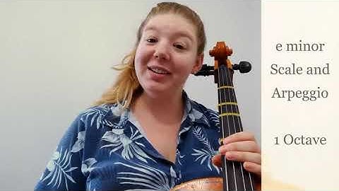 Cello | e minor Scale and Arpeggio - 1 Octave