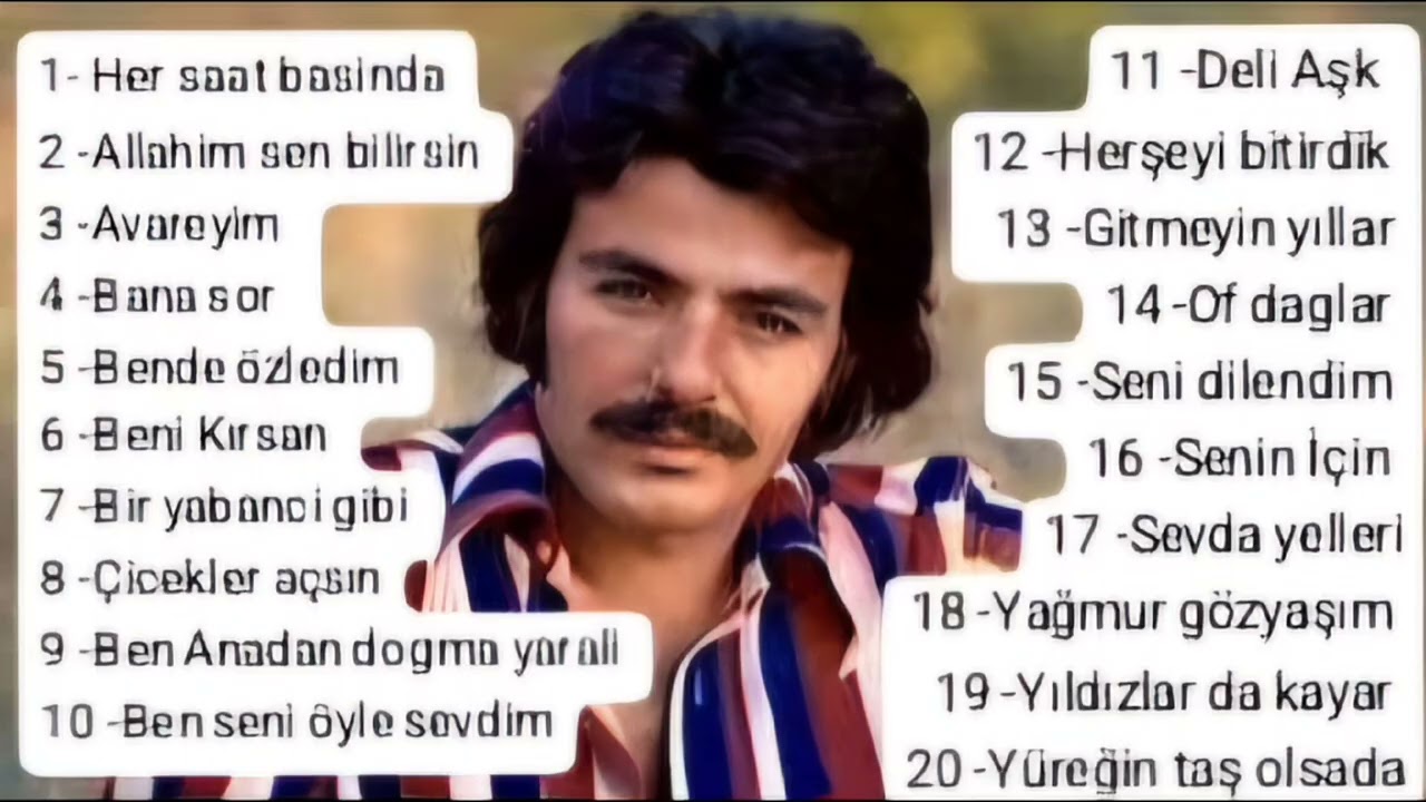 Ferdi Tayfur ' dan  en güzel parçalar. Uzun yolda, yol arkadaşın