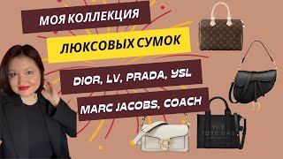 Моя коллекция люксовых сумок 2024 | My handbag collection | Dior, Prada, LV, Coach, YSL
