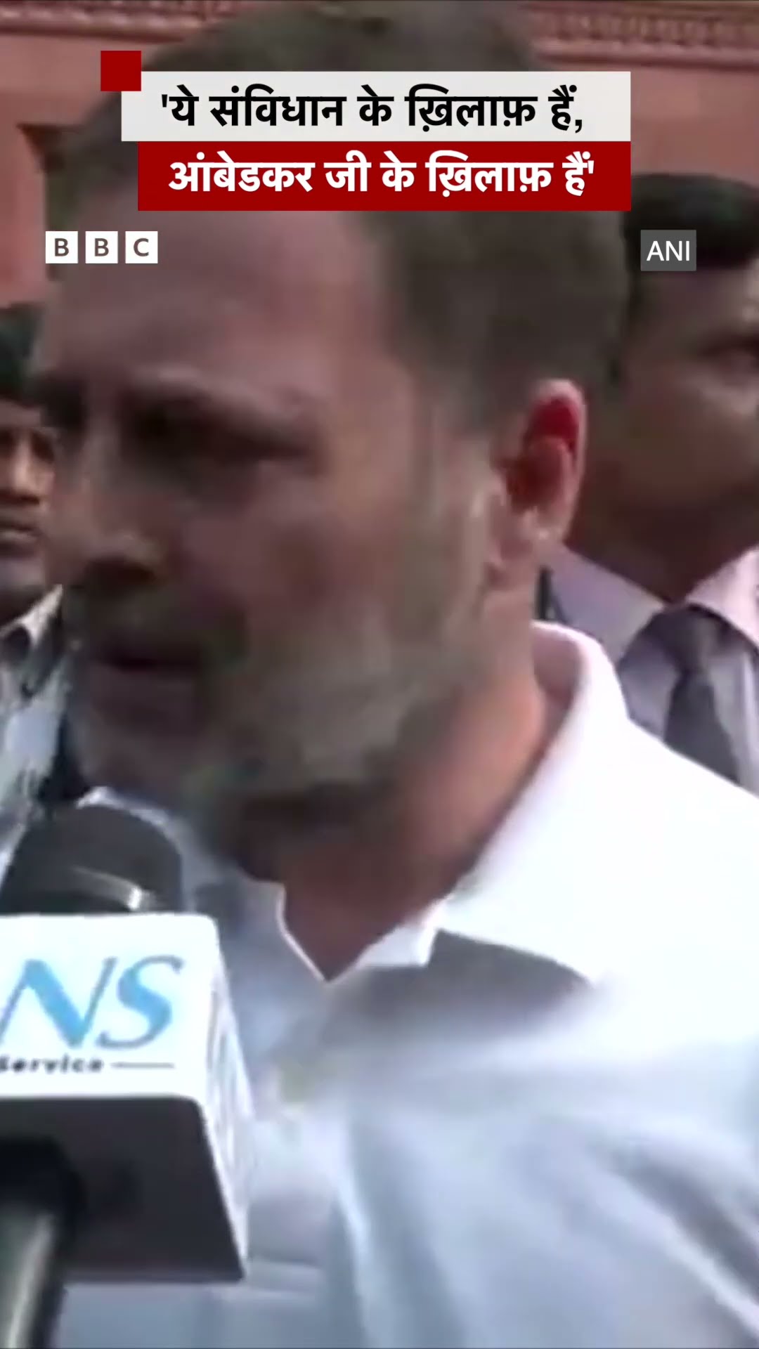 Rahul Gandhi बोले, 'ये संविधान के ख़िलाफ़ हैं, ये आंबेडकर जी के ख़िलाफ़ हैं' #shorts #rahulgandhi