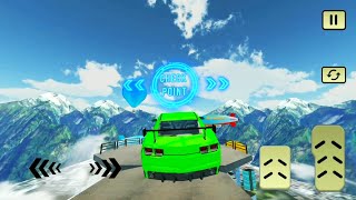 Mega Ramp Car Simulator - Impossible 3D Car Stunts | Permainan Mobil Balap Kartun Rintangan screenshot 4