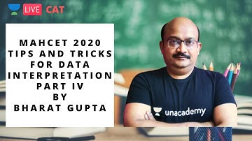 MAHCET 2020 | Tips and Tricks for DATA INTERPRETATION Part IV | Bharat Gupta