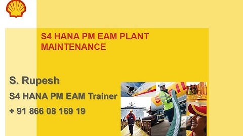 S4 HANA PM EAM Preventive flow IP10 - Online training +9 866 08 169 19