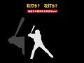 左打ちに見えたら天才らしい。 #野球 #プロ野球 #Shorts