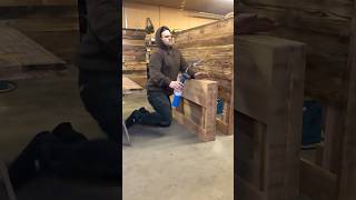 Working on the footboard for my bed project