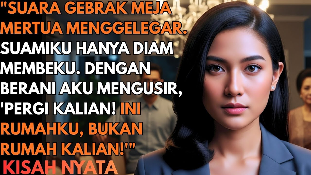 SUARA GEBRAKAN MEJA MERTUA MENGGELEGAR. TANPA ABA-ABA KUUSIR MEREKA DARI RUMAHKU DETIK INI JUGA!