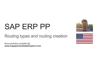 [EN 58] Routing types and routing creation in SAP PP