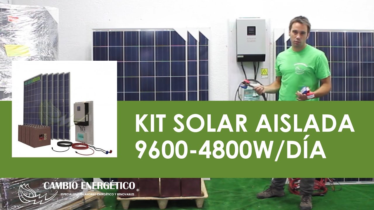 Kit energía solar autoconsumo  Fotovoltaica - Cambio Energético