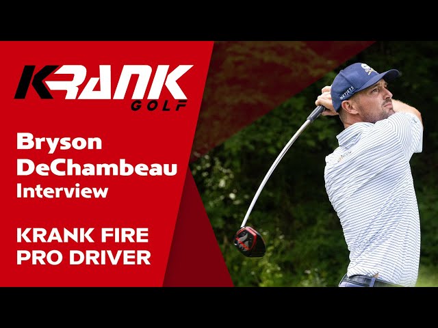 Bryson DeChambeau interview with Feherty talks about hitting the Krank Golf Fire Driver - LIV Golf class=