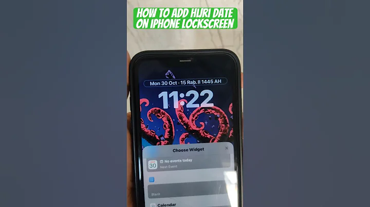 How to add hijri (islamic) date on iPhone lockscreen #ioshacks #iphonehacks #iphonetricks #shorts