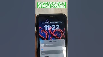 How to add hijri (islamic) date on iPhone lockscreen #ioshacks #iphonehacks #iphonetricks #shorts