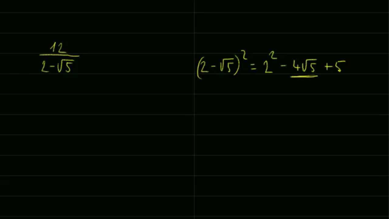 A nevező gyöktelenítése