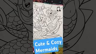 Mermaid Cozy and Cute Adult Coloring Books  #shorts