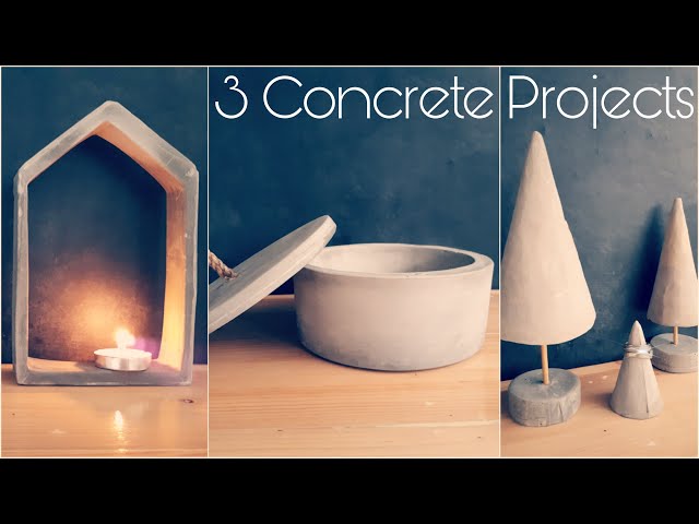 3 Concrete Projects to try at home | Pinterest Inspired - DIY class=
