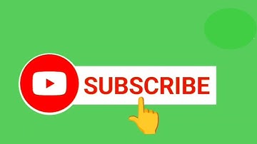 Youtube Animated Green screen Subscribe button with bell icon sound tone #greenscreen