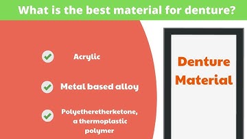 what is the best material for denture? Expert opinion
