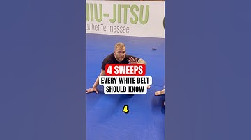 4 SWEEPS every white belt should know! #bjj #bjjlifestyle #jiujitsu
