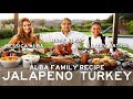 Alba Family Recipe - Jalapeno Turkey with Mark and Jessica Alba | LIZZY MATHIS