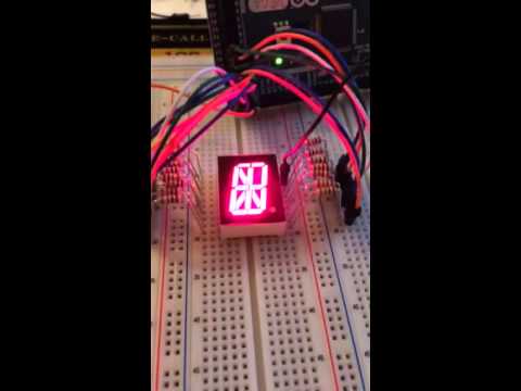 16 segment display demo - YouTube