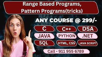 C Language Tutorials | Range Based Programs and Pattern Programs | Ameerpet Technologies | Srinivas