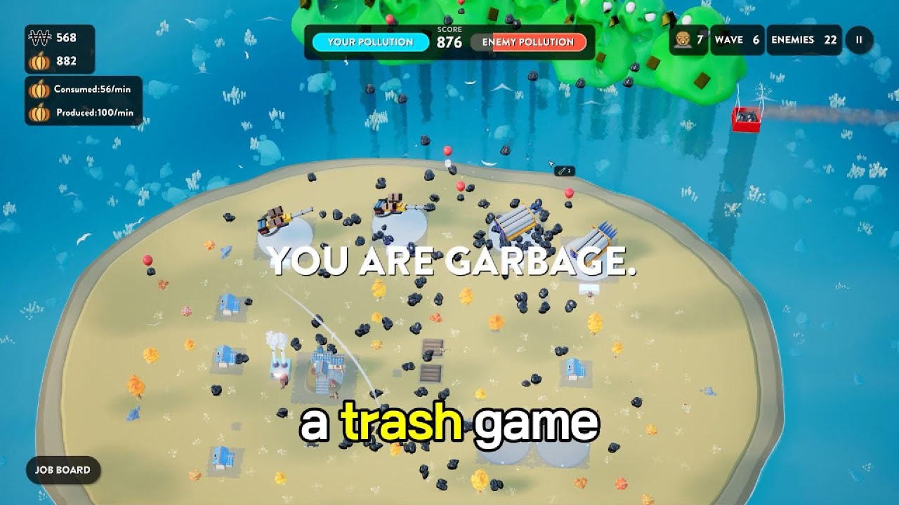 I made a trash game! - YouTube