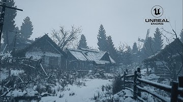 [8K] Medieval Village Environment - Snow - Unreal Engine 5