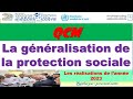 Qcm  gnralisation protection sociale  dernires ralisations 2023  ne pas manquer pour lexamen