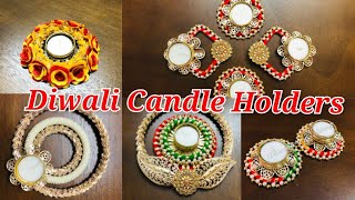 5 - DIY Diwali Candle Holder | Diwali Craft Idea |DIY diwali diya decoration | Easy tea light holder