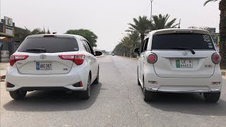 Toyota Vitz VS Daihatsu Cast Turbo - DRAG RACE!