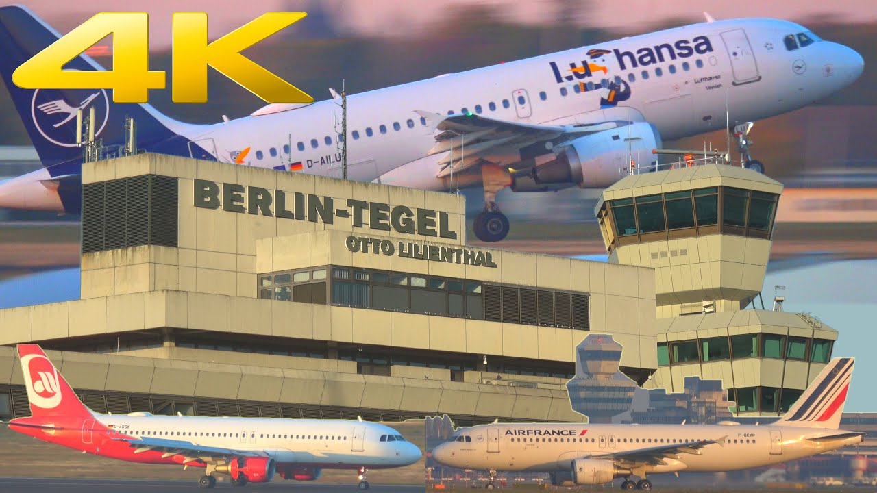 Berlin Tegel Airport | last operating hours before closure | 4K