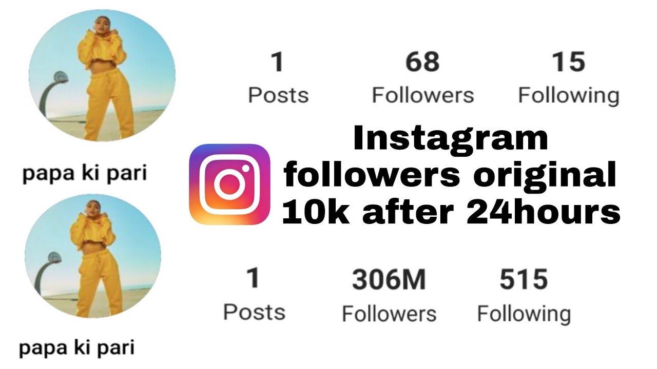 How to gain Instagram followers fast | Instagram original followers 10k ...