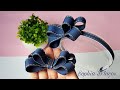 LAÇO JEANS MARIA ALICE / NO BICO DE PATO E TIARA / DIY / Ribbon bow / Sophia D&#39;Laços