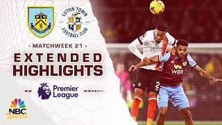 Burnley v. Luton Town | PREMIER LEAGUE HIGHLIGHTS | 1/12/2024 | NBC Sports