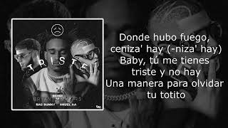 Triste Remix Letra Bryant Myers Ft Bad Bunny & Anuel AA