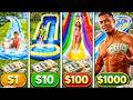 ВОДНАЯ ГОРКА за 1$ vs 10$ vs 100$ vs 1000$ в GTA 5 💸 КАКАЯ ЛУЧШЕ?!