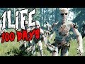 1 LIFE 100 DAYS | The Forest | 1 Life Challenge | HARD SURVIVAL