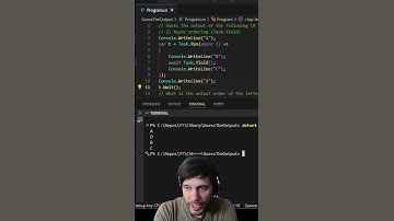 2) Async ordering (Task.Yield)  #coding #csharp #codeflow #programminglanguage