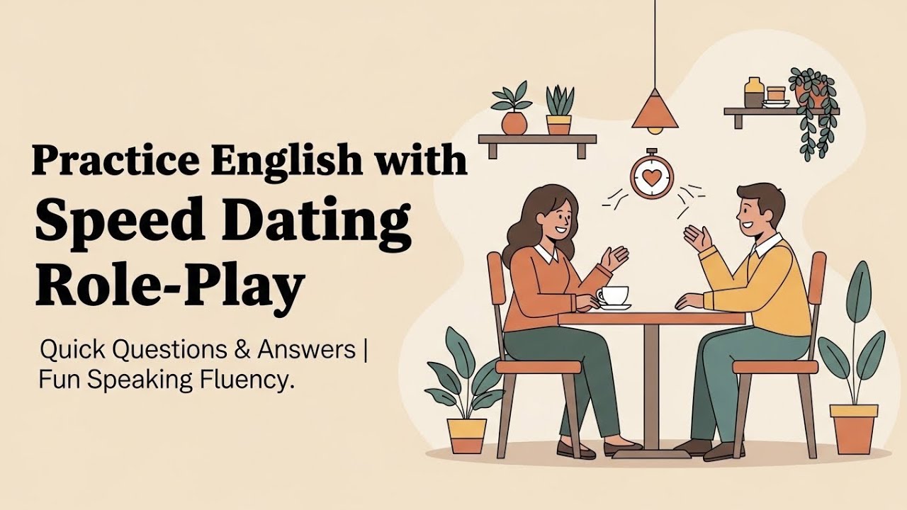 Practice English with Speed Dating Role-Play | Quick Questions ...