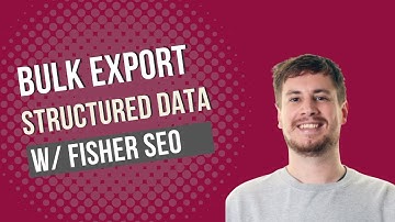 Bulk exporting structured data types with Screaming Frog