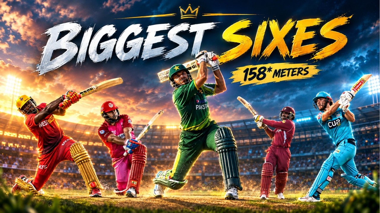 Top 10 Longest Sixes in Cricket | Biggest Hits in Cricket History 💥 ...