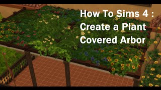 I always watch speed builds, especially Deligracy, and see people make beautiful plant covered porch arbor (pergola?). I think I 