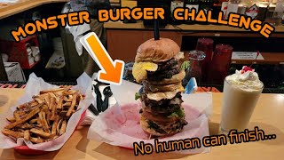 Monster Burger Challenge | ManvFood | Gorgeous | New Record