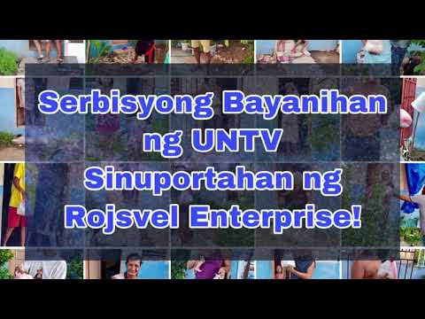 Serbisyong Bayanihan of UNTV Sinuportahan ng Rojsvel Enterprise