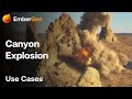 Canyon explosion  embergen vfx shot breakdown