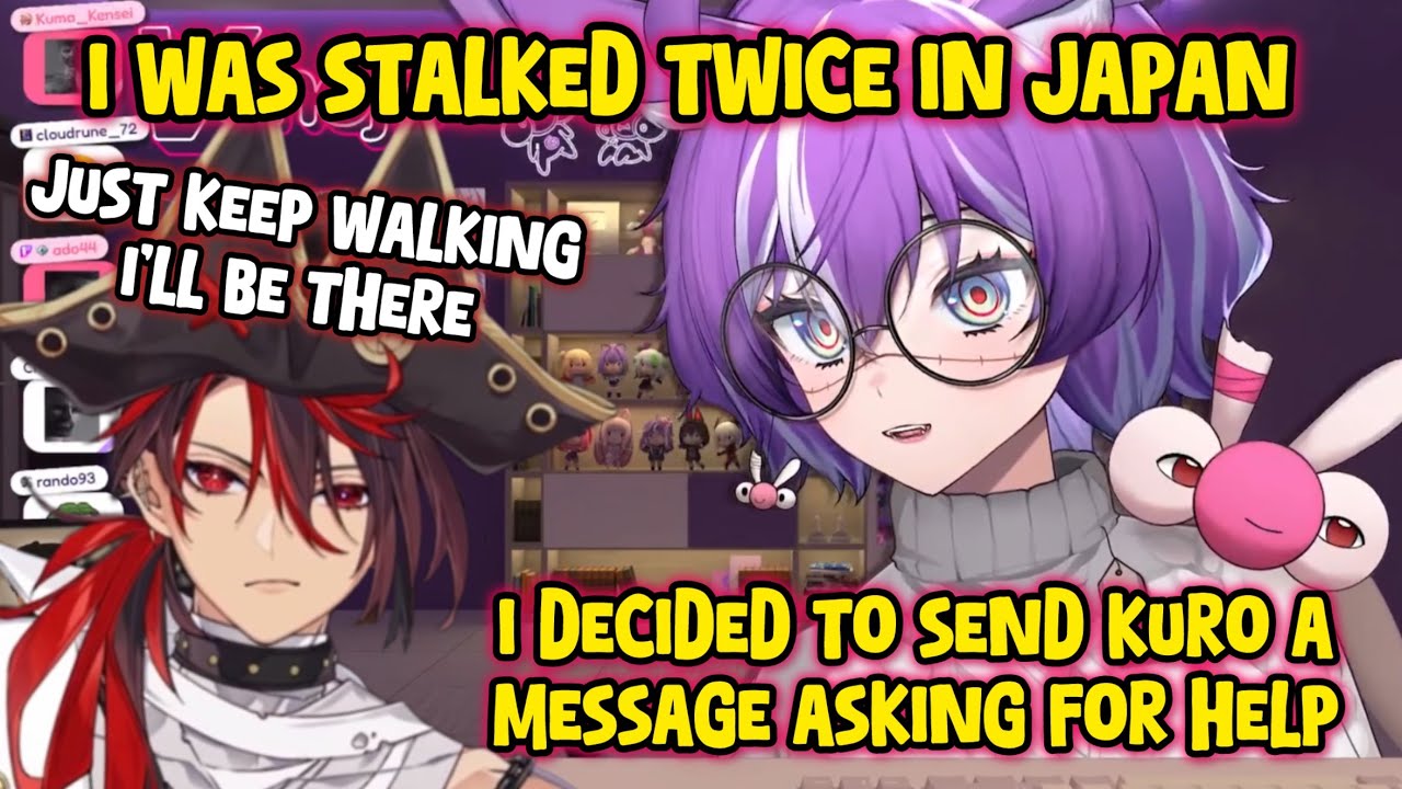 Michi calls Kuro for help because of two stalkers in Japan