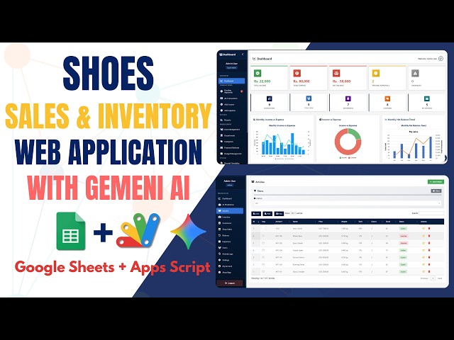 How to Build a Shoe Store Management System in Google Sheets using Appscript - E48